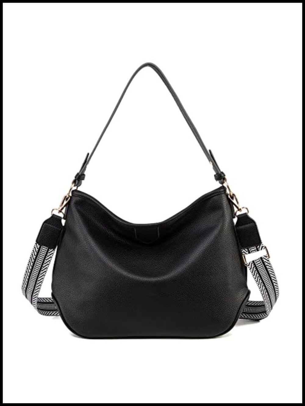 Montana West Medium Hobo Shoulder Bag Vegan Leather Detachable Strap Everyday